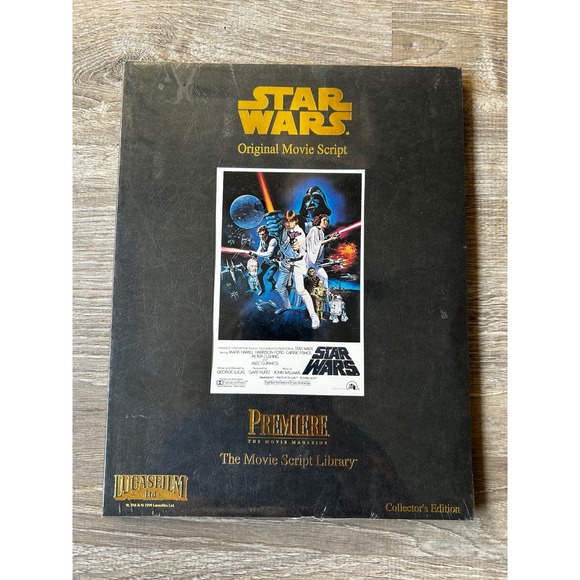 Premiere Magazine Other - Star Wars Original Movie Script 1994 Premiere Magazine Collectors Edition Sealed